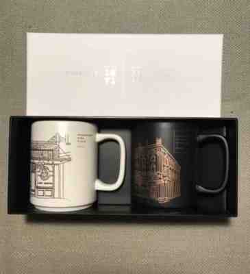 Starbucks Reserve Roastery Seattle Pike & Italy Milano 2-Mug BOX Set (NEW) 12oz - Sold on eBay Dec, 15th 2018 for $25.00