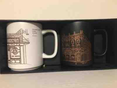 Starbucks Cup Reserve Roastery Seattle Pike & Italy Milano Milan coffee mug set - Sold on eBay Dec, 9th 2018 for $24.99