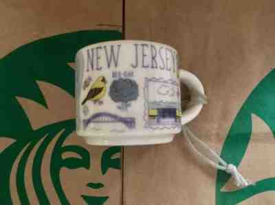 Starbucks 2oz Demitasse NEW JERSEY BEEN THERE mug Ornament Mini Cup no box - Sold on eBay Dec, 9th 2018 for $12.95