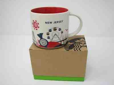 Starbucks You Are Here Collection New Jersey Coffee Cup Mug 14 oz NEW IN BOX - Sold on eBay Dec, 9th 2018 for $8.50