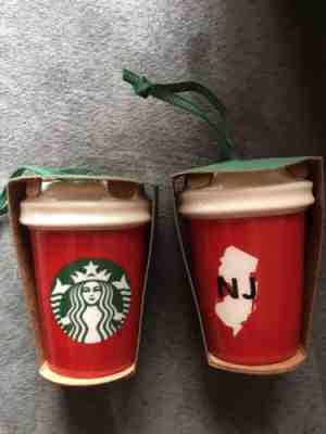 Starbucks NEW JERSEY NJ STATE 2016 Christmas Ornament - Brand New  - Sold on eBay Dec, 6th 2018 for $15.95