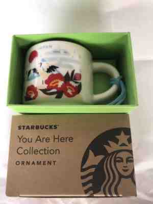 STARBUCKS JAPAN "YOU ARE HERE" SERIES WINTER VERSION, DEMITASSE CUP ORNAMENT - Sold on eBay Dec, 16th 2018 for $35.00