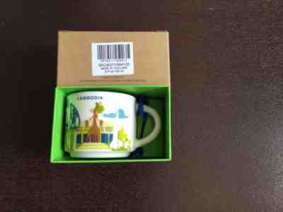 Starbucks Cambodia Mug YAH Ornament Demi / Mini You are Here Christmas -No Card - Sold on eBay Oct, 12th 2018 for $34.99