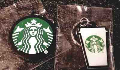 STARBUCKS KEY CHAIN* SOUTH KOREA * NOT DATED* SET  - Sold on eBay Dec, 15th 2018 for $7.99