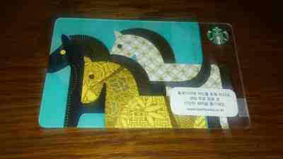 Starbucks  2013 South KOREA BLUE HORSE Card - HTF- US Seller - Sold on eBay Oct, 13th 2018 for $60.00
