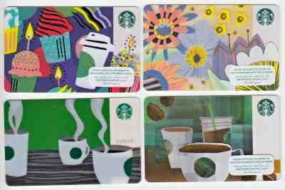 4 Starbucks gift card KUWAIT Novelty - Sold on eBay Nov, 17th 2018 for $16.55