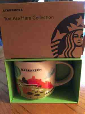 Rare Starbucks You Are Here YAH Coffee Mug Marrakech Morocco Africa NEW In Box
