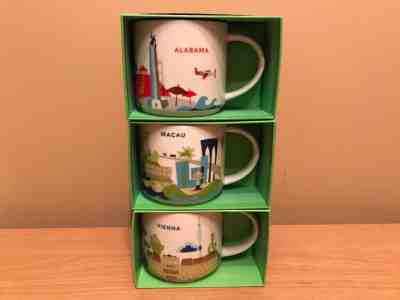 Starbucks YAH Macau, Vienna, Alabama 14 oz Mugs, custom auction for heartbeatrn - Sold on eBay Dec, 9th 2018 for $96.85