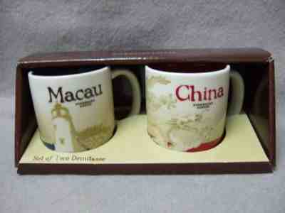 STARBUCKS City Mug Series ESPRESSO MUG 3oz - CHINA DRAGON & MACAU LIGHT TOWER  - Sold on eBay Nov, 9th 2018 for $19.99
