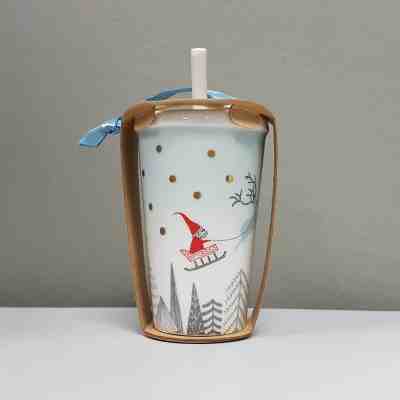 Starbucks Malaysia Christmas 2018 Ornament - Santa Cold to Go - Sold on eBay Dec, 15th 2018 for $18.90
