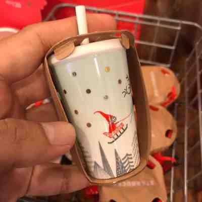 Starbucks Cold Cup to Go Ornaments Ceramic Christmas Holiday Malaysia 2018 - Sold on eBay Dec, 13th 2018 for $17.99