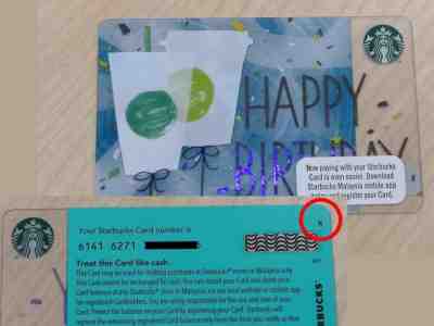 RARE HTF! Starbucks Malaysia Happy Birthday 2017 Card "R" Mark PIN INTACT - Sold on eBay Dec, 11th 2018 for $17.99