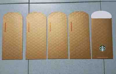 5x Starbucks Malaysia Fish Scales Red Packet Envelope Ang Pow Siren Mermaid RARE - Sold on eBay Dec, 9th 2018 for $9.99