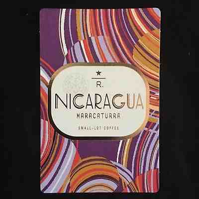 Starbucks Reserve Coffee Nicaragua Maracaturra Taster Card - Sold on eBay Dec, 11th 2018 for $7.00