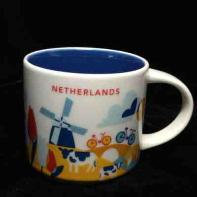 Starbucks Netherlands YAH Mug Windmill Bicycle Canal Coffee Cup You Are Here New - Sold on eBay Dec, 10th 2018 for $54.99