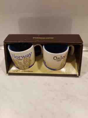 Starbucks Set Of Two Demitasse [Norway & Oslo] - Sold on eBay Nov, 9th 2018 for $17.00