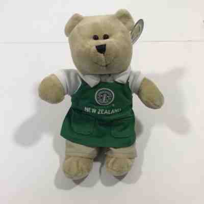 Starbucks Green Apron Bearista Boy Teddy Bear Barista  10 inch New Zealand New - Sold on eBay Dec, 13th 2018 for $11.99