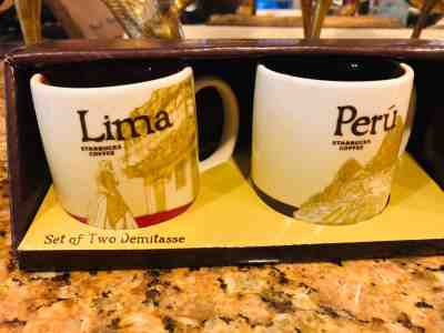 Starbucks City Global Icon LIMA & PERU Demitasse Cups Set NEW Espresso Coffee - Sold on eBay Dec, 13th 2018 for $35.00