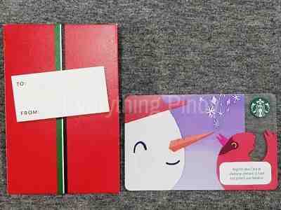 Starbucks Philippines SNOWMAN Card 2018  - Sold on eBay Dec, 7th 2018 for $8.49