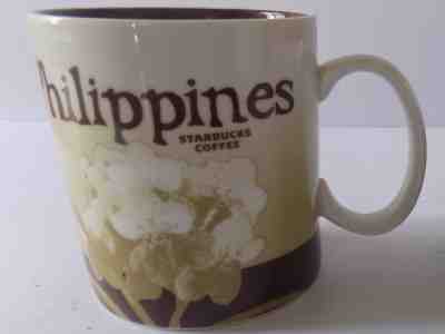 Starbucks Philippines Flower 16 OZ Mug Global Icon Discontinued Rare Excellent - Sold on eBay Dec, 5th 2018 for $20.00