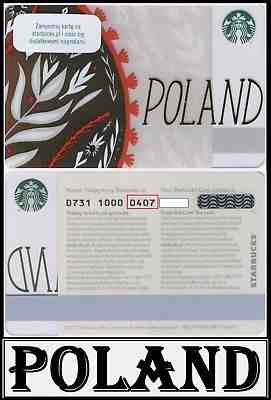 STARBUCKS CARD # POLAND SECOND EMISSION 0731 MID RANGE 405-407 # MINT - Sold on eBay Dec, 5th 2018 for $9.99