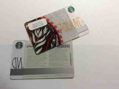 Starbucks card Poland # 0731 Poland, 1st Country issued in Poland - Sold on eBay Nov, 29th 2018 for $7.99