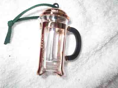 Starbucks  Perculator Christmas ornament   made in Portugal - Sold on eBay Dec, 6th 2018 for $5.00