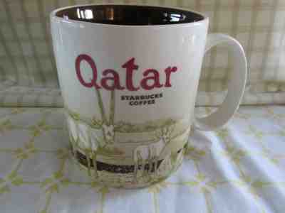 2013 STARBUCKS QATAR Coffee Mug City Series Global Icon Arabian Oryx EUC 16 oz - Sold on eBay Dec, 12th 2018 for $24.99