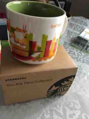 Starbucks Qatar You Are Here RARE 14 Fl Oz Coffee Mug