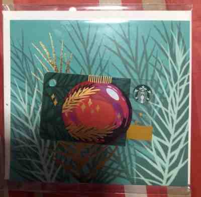 Starbucks Singapore Version Xmas Ornament MINI Gift Card W Greeting Card 2018 - Sold on eBay Dec, 8th 2018 for $3.00