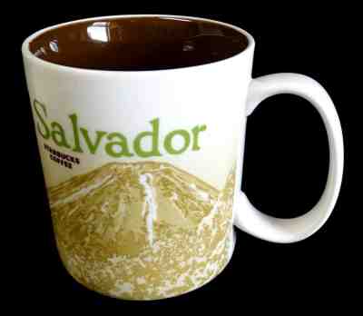 EL SALVADOR Ceramic Mug STARBUCKS COFFEE 2011 Tiny Flaw