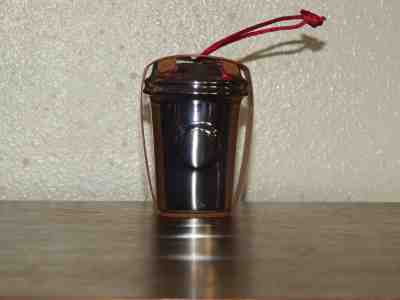 New Silver Starbucks Mini To Go Coffee Cup, Christmas, Ornament. - Sold on eBay Dec, 16th 2018 for $5.50