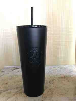 New Starbucks Stainless Steel Matte Black Cold Cup Travel Tumbler To Go Mug 24oz - Sold on eBay Dec, 15th 2018 for $39.95