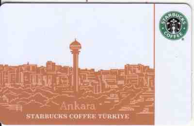 TURKEY ANKARA Starbucks Card First Issue Unused with sleeve