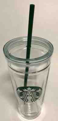 STARBUCKS Tumbler 20 oz Venti GLASS Double Wall Cold Cup 20oz 2017 NWOT RARE - Sold on eBay Dec, 12th 2018 for $49.99