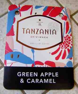 Starbucks Small Lot Coffee Display Sign ~ Tanzania Shiviwaka ~ 2018 Brand New - Sold on eBay Nov, 7th 2018 for $5.00