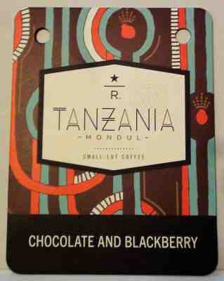 STARBUCKS Coffee TANZANIA MONDUL 2015 MENU DISPLAY SIGN-WALL DECOR - Sold on eBay Sep, 17th 2018 for $9.95