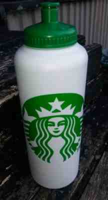 Starbucks Coffee Bicycle Style Water Bottle White with Green Logo  - Sold on eBay Dec, 15th 2018 for $10.00