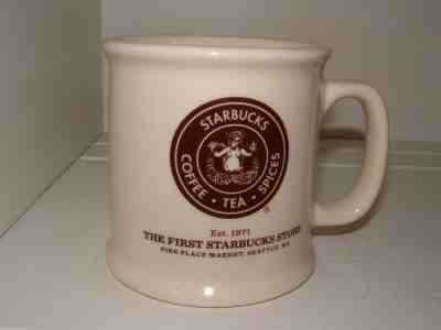  Starbucks Mug First Starbuck Store Pike Place Market Seattle Mermaid Siren 14oz - Sold on eBay Dec, 15th 2018 for $15.00