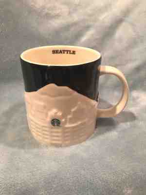 Starbucks Coffee SEATTLE Relief 16 oz Mug 2012 City Skyline Collection - Sold on eBay Dec, 15th 2018 for $17.39