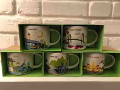 Starbucks You Are Here Vietnam Collection - 4 full size mugs BRAND NEW - Sold on eBay Dec, 15th 2018 for $199.00