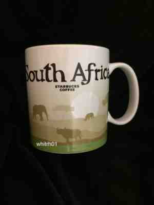 Starbucks South Africa Mug Icon Lion Tree Life Big 5 Rhino Safari Coffee Cup New