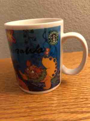 Starbucks Japan OKINAWA Shisa Lion Flower Design 2010 OLD LOGO Mug 400ml - Sold on eBay Dec, 5th 2018 for $23.25