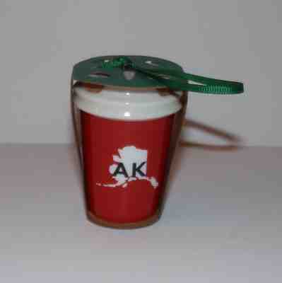 Starbucks Red Cup Christmas Ornament  - Alaska - Sold on eBay Dec, 6th 2018 for $19.95