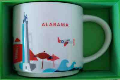 BRAND NEW 2015 STARBUCKS ALABAMA YOU ARE HERE COLLECTION COFFEE MUG ORIGINAL BOX - Sold on eBay Nov, 28th 2018 for $30.00