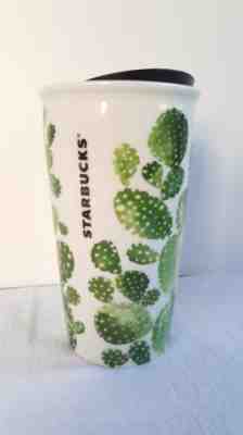 Starbucks Ceramic Traveler Mug Arizona Cactus 2017 Limited Edition 12oz - Sold on eBay Dec, 9th 2018 for $30.00