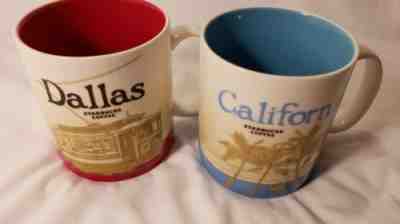 Starbucks  Mugs  California and dallas - Sold on eBay Dec, 12th 2018 for $15.50