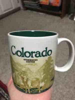 Starbucks COLORADO Coffee Mug SKIER and RAM Collector Series 16 Oz 2011 - Sold on eBay Dec, 13th 2018 for $21.99