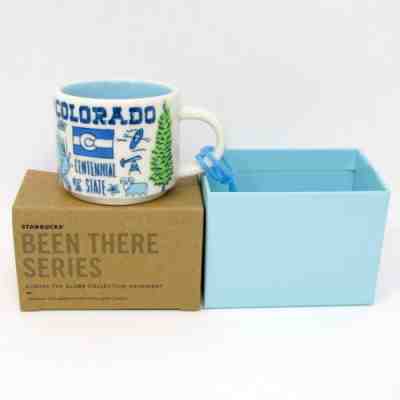 Colorado Been There Christmas Ornament Starbucks New 2 oz Series Mug Coffee Cup - Sold on eBay Dec, 10th 2018 for $22.91
