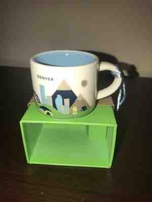 Starbucks Denver Ornament You Are Here New Mini Mug Colorado Mountains Mile High - Sold on eBay Dec, 9th 2018 for $13.99
